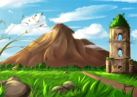 bulkang mayon drawing|The Legend of the Mayon Volcano .